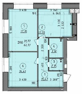 2-кімнатна 62.13 м² в ЖК Французький бульвар від 19 150 грн/м², м. Вишгород