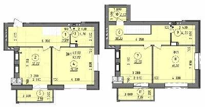 Двухуровневая 93.82 м² в ЖК Французский бульвар от 16 650 грн/м², г. Вышгород