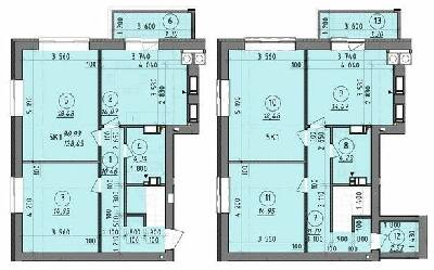 Двухуровневая 128.05 м² в ЖК Французский бульвар от 15 150 грн/м², г. Вышгород