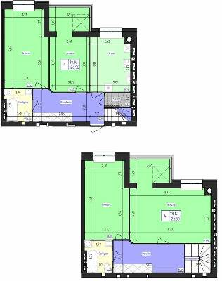 Двухуровневая 126.5 м² в ЖК Олимпийский от 16 500 грн/м², Харьков