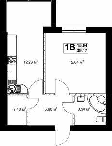 1-комнатная 39.17 м² в ЖК Павленко Холл от 25 000 грн/м², Киев