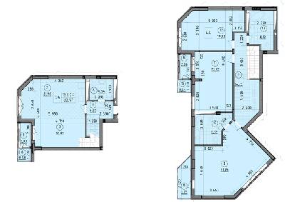 Дворівнева 153.04 м² в ЖК Зеніт від 25 000 грн/м², м. Вишгород
