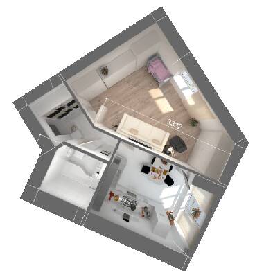 1-кімнатна 44.54 м² в ЖК Атмосфера від 20 100 грн/м², м. Вишневе