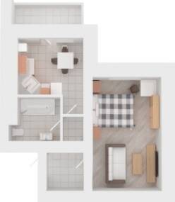 1-кімнатна 41.99 м² в ЖК Сади Вишневі від 21 500 грн/м², м. Вишневе