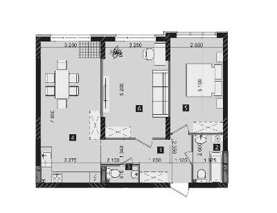 2-кімнатна 71.6 м² в ЖК LIKO-GRAD Perfect Town від 28 000 грн/м², Київ