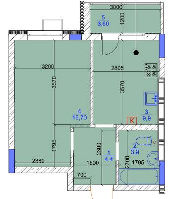 1-комнатная 37.5 м² в ЖК Садочок от 27 000 грн/м², с. Новоселки