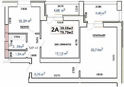 2-кімнатна 78.79 м² в ЖК Чабани 2 від 24 000 грн/м², смт Чабани