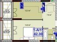 1-кімнатна 42.3 м² в ЖК Sky-2 від 24 350 грн/м², м. Ірпінь