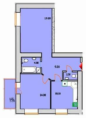 2-кімнатна 61.1 м² в ЖК Сонячна Оселя від 21 000 грн/м², м. Буча