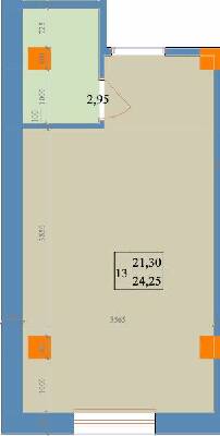 1-кімнатна 23.25 м² в ЖК Благовіст від 22 200 грн/м², Харків