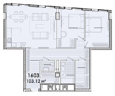 2-комнатная 103.12 м² в МФК Ermolaev Center от 47 800 грн/м², Днепр