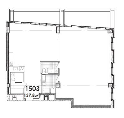 1-комнатная 137.8 м² в МФК Ermolaev Center от 45 100 грн/м², Днепр