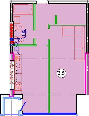 1-комнатная 52.12 м² в ЖК Good House от 19 750 грн/м², Днепр