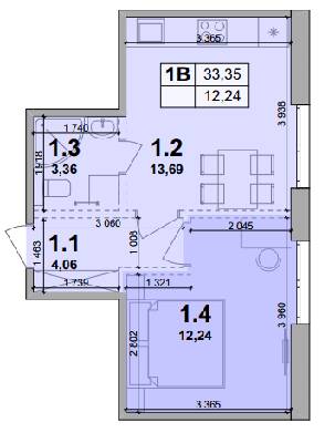 Студія 33.35 м² в ЖК Petrivsky Residence від 29 000 грн/м², с. Святопетрівське