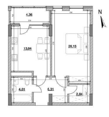 1-комнатная 51.51 м² в ЖК Велика Британія от 36 298 грн/м², Львов