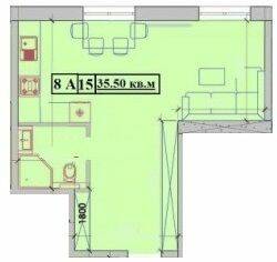 1-кімнатна 35.5 м² в ЖК Малий Марсель 2 від 17 450 грн/м², с-ще Ліски