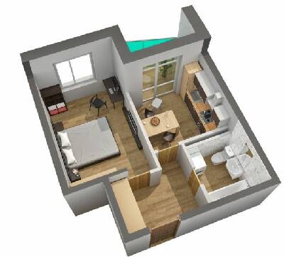 1-кімнатна 35.12 м² в ЖК Калейдоскоп від 25 200 грн/м², Одеса