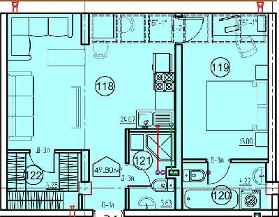 1-кімнатна 49.8 м² в ЖК Arcadia Sky від 28 050 грн/м², Одеса