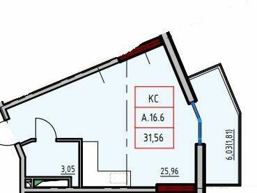 Студія 31.56 м² в ЖК ITown від 35 500 грн/м², Одеса