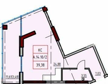 1-кімнатна 38.12 м² в ЖК ITown від 35 500 грн/м², Одеса