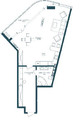 1-кімнатна 73.14 м² в ЖК KANDINSKY Odessa Residence від 51 421 грн/м², Одеса