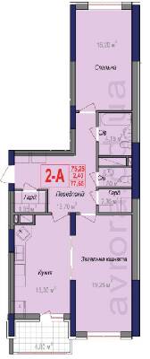 2-кімнатна 77.65 м² в ЖК Аврора від 20 700 грн/м², Одеса