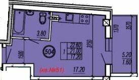 Студія 22.6 м² в ЖК Будинок на Степовій від 19 300 грн/м², Одеса