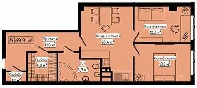 1-кімнатна 70.31 м² в ЖК Курортний від 25 400 грн/м², Одеса
