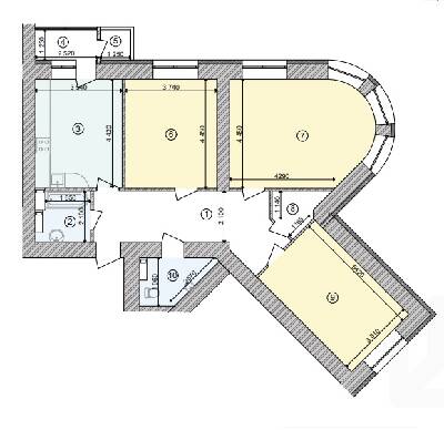 3-комнатная 104.15 м² в ЖК Голосеевская Долина от 31 300 грн/м², Киев