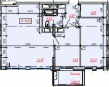 2-кімнатна 67.47 м² в ЖК Пространство на Тульской від 21 600 грн/м², Одеса