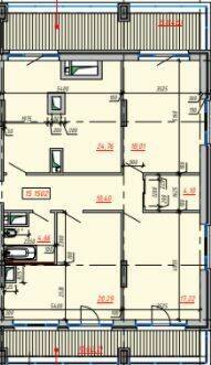 3-кімнатна 107.13 м² в ЖК Пространство на Тульской від 24 150 грн/м², Одеса