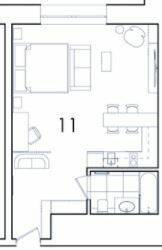 1-комнатная 38.08 м² в Апарт-комплекс Kristal Plaza от 63 550 грн/м², Львов