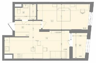 1-комнатная 49.09 м² в ЖК Pictorial от 27 250 грн/м², Львов