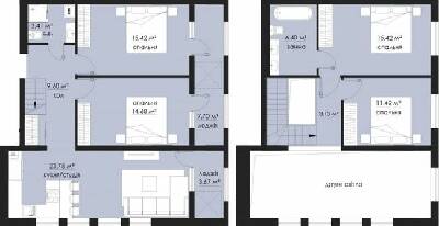 Двухуровневая 114.63 м² в ЖК на Стрыйской от 23 650 грн/м², Львов