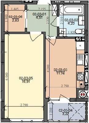 1-комнатная 42.91 м² в ЖК на ул. Трускавецкая от 18 500 грн/м², с. Сокольники