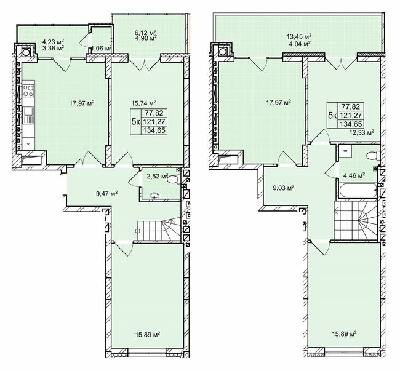 Двухуровневая 134.65 м² в ЖК Софиевка от 19 500 грн/м², Львов