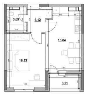 1-комнатная 44.09 м² в ЖК OK`LAND от 39 484 грн/м², Киев