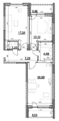 2-комнатная 71.24 м² в ЖК OK`LAND от 29 014 грн/м², Киев