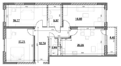 3-комнатная 96.96 м² в ЖК OK`LAND от 26 782 грн/м², Киев