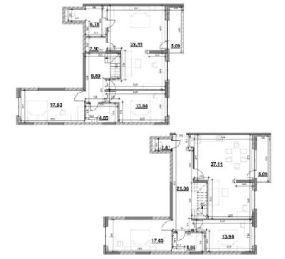 Двухуровневая 200.52 м² в ЖК OK`LAND от 28 022 грн/м², Киев