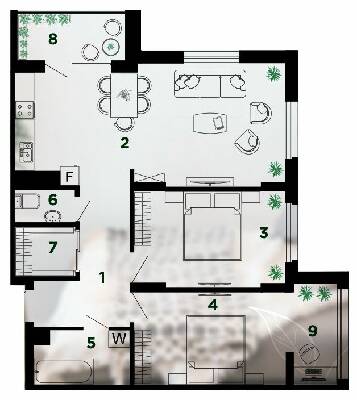 3-комнатная 84 м² в ЖК Comfort Park от 13 400 грн/м², Ивано-Франковск