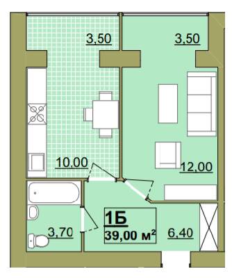 1-кімнатна 39 м² в ЖК Містечко Центральне від 14 000 грн/м², Івано-Франківськ