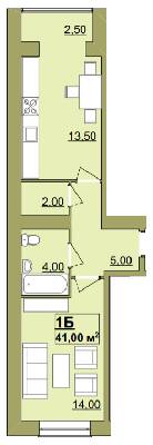 1-кімнатна 41 м² в ЖК Містечко Центральне від 14 000 грн/м², Івано-Франківськ