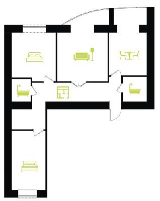 3-комнатная 85 м² в ЖК Городок Соборный от 20 500 грн/м², Ивано-Франковск