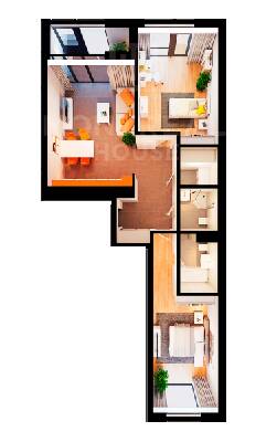 2-кімнатна 95.77 м² в ЖК Montreal House від 64 975 грн/м², Київ