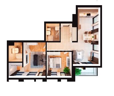 3-кімнатна 79.24 м² в ЖК Montreal House від 76 275 грн/м², Київ