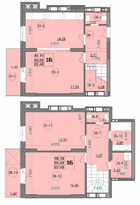 Дворівнева 94.96 м² в ЖК Panorama від 15 500 грн/м², Луцьк