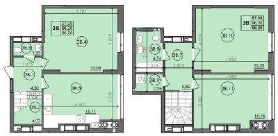 Дворівнева 96.26 м² в ЖК Panorama від 15 500 грн/м², Луцьк