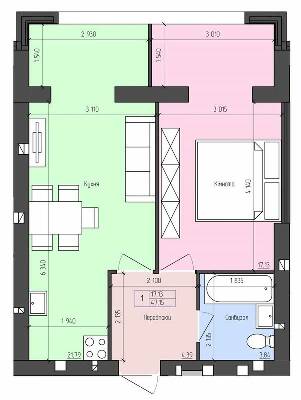 1-комнатная 47.15 м² в ЖК София от 18 250 грн/м², с. Агрономичное