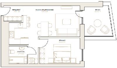 1-комнатная 49.66 м² в ЖК Artynov Hall от 30 200 грн/м², Винница